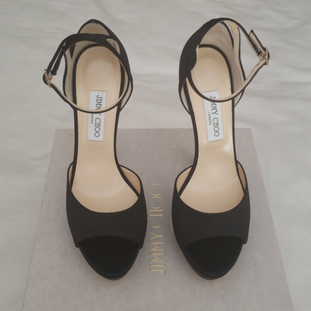 Jimmy Choo Pearl Satin Sandals